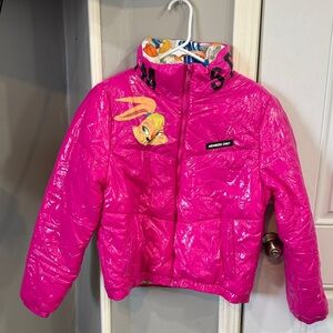 Members Only Vibrant Pink Kids Puffer Jacket